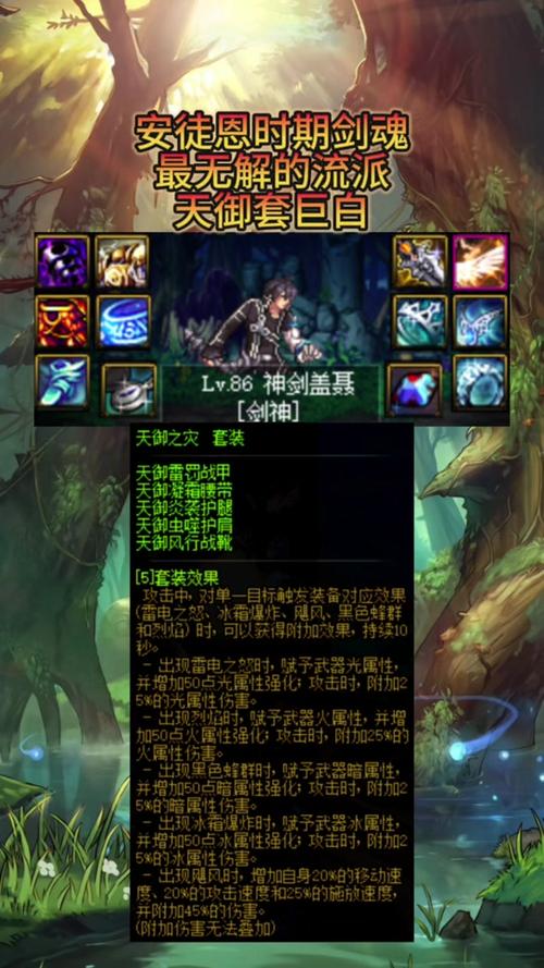 dnf大天域套是哪几件?
