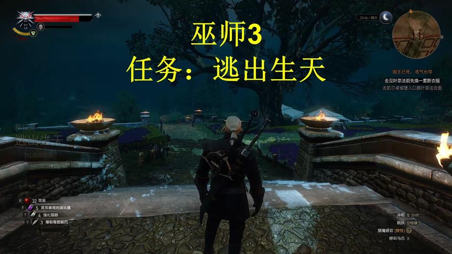 巫师3的逃出生天任务怎么打能回血的那个怪