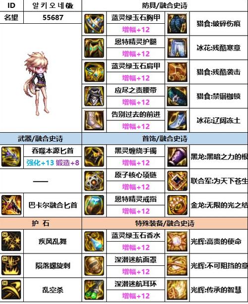 dnf刺客110版本装备搭配