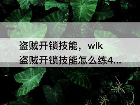 魔兽世界盗贼开锁100-300在哪练