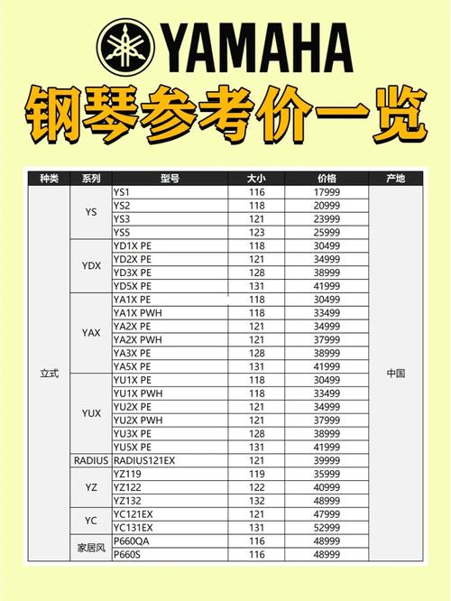 雅马哈的钢琴费用是多少